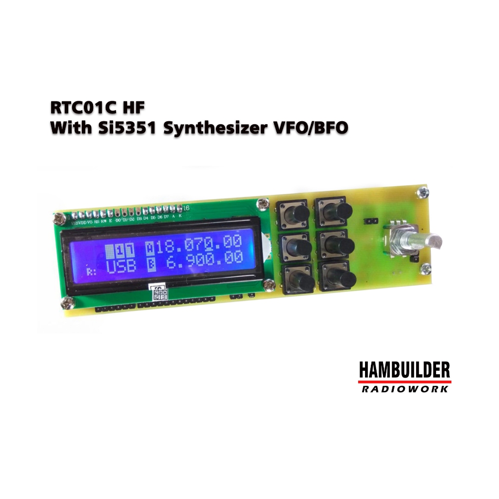 RTC01C HF Radio Transceiver Controller with Si5351 Synthesizer VFO/BFO
