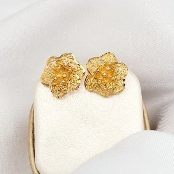 Giwang Emas Asli Kendari Gold 16k