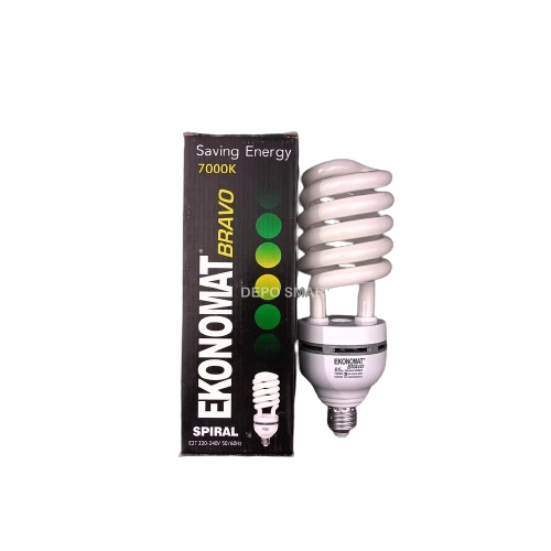 EKONOMAT Spiral LED Lampu Baterai 7000K