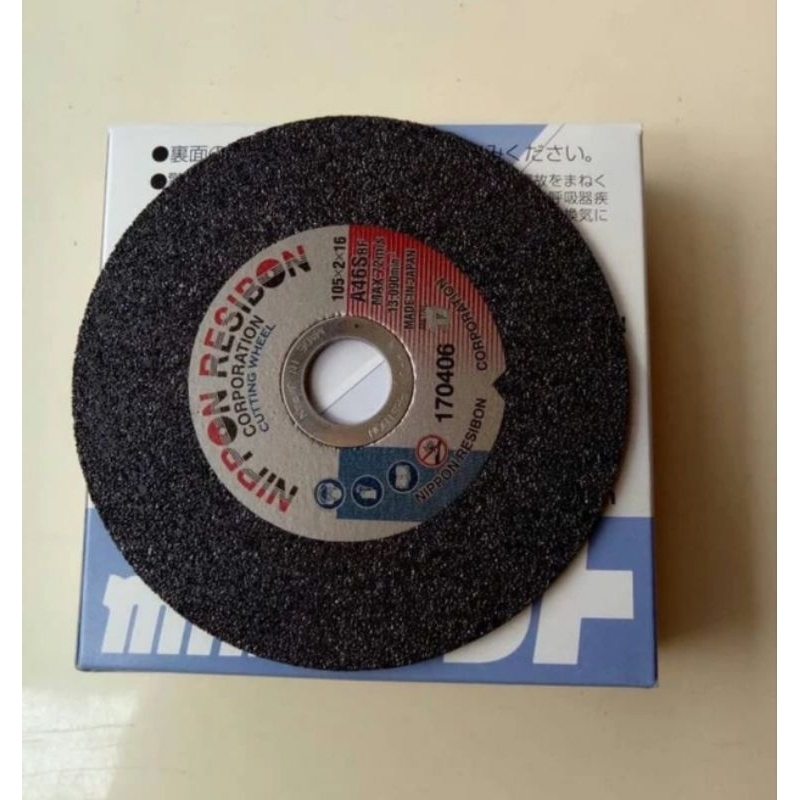 nippon resibon potong 4" / batu potong Nippon resibon 4" 105x2x16/ batu gerinda potong Nippon resibo