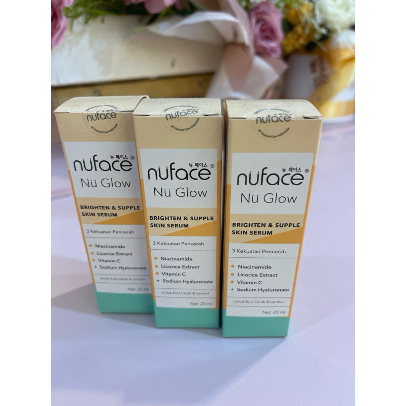 nuface nu glow brighten & supple skin serum