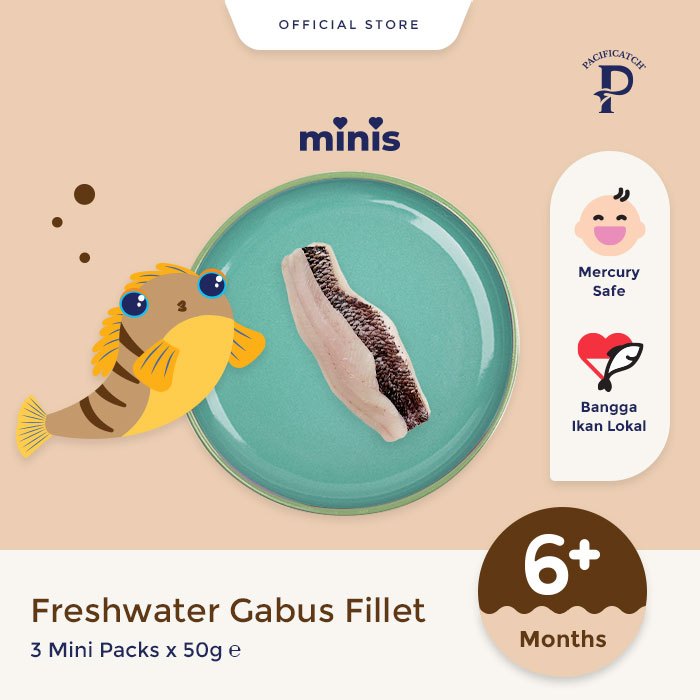 

Pacificatch minis Freshwater Gabus Fillet (Ikan Gabus Air Tawar) | mpasi bayi