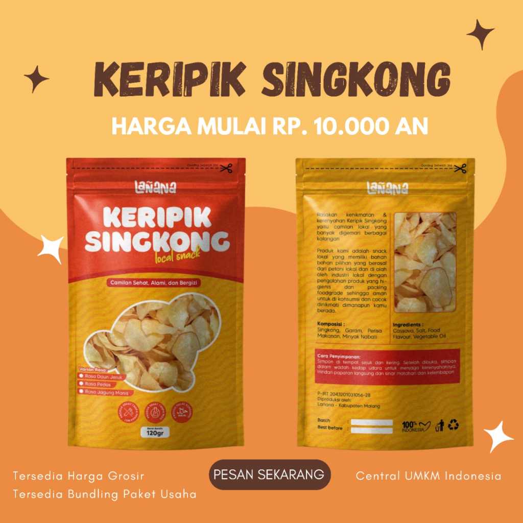 

Keripik Singkong Eksklusif - Snack UMKM Indonesia