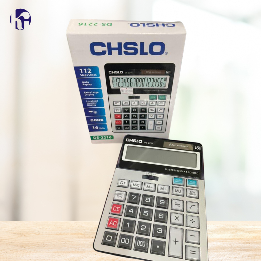 

Kalkulator / Calculator CHSLO DS-2216 16 Digits Free Baterai