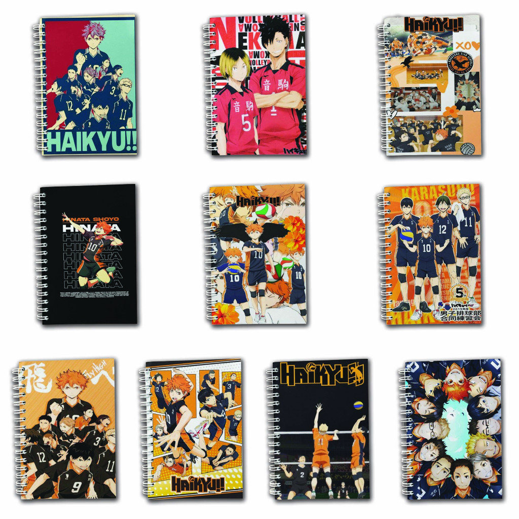 

Note Book Spiral Large (10 cm X 14 cm) Edisi Haikyu #2 / Notebook A6 Custom / Seminar Kit Surabaya