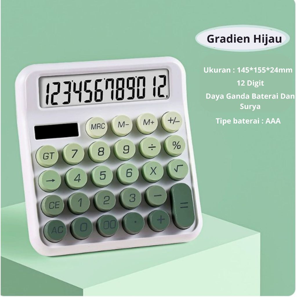 

RB Kalkulator Daya ganda Baterai dan Surya 12 Digit