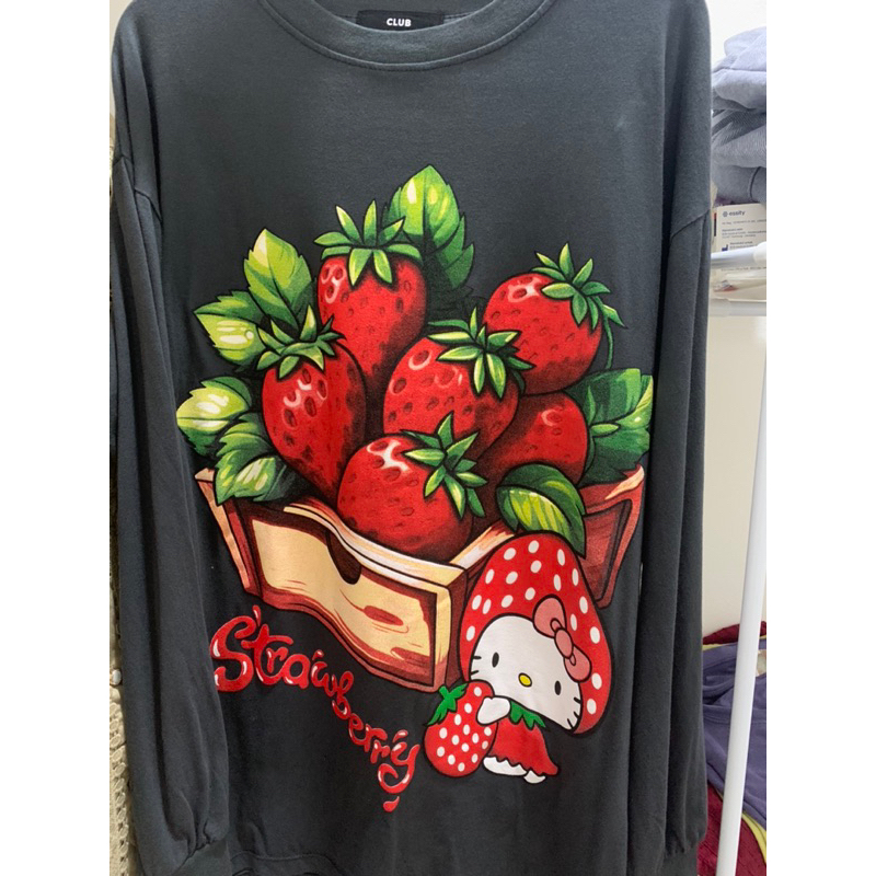 Baju kaos bangkok thailand blub on bkk hello kitty strawberry