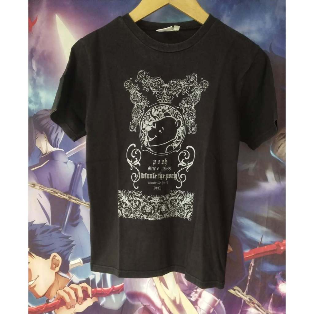 Disney's Winnie The Pooh Art Official Cartoon Tee Kaos Tshirt Original Second Merch Japan Korea Bran