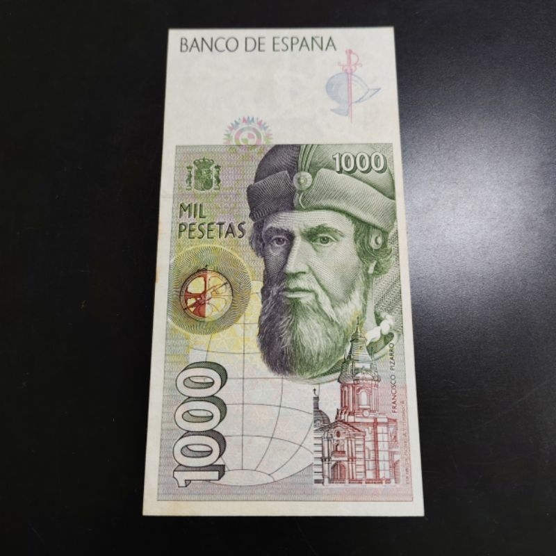 uang asing 1000 Pesetas Spanyol