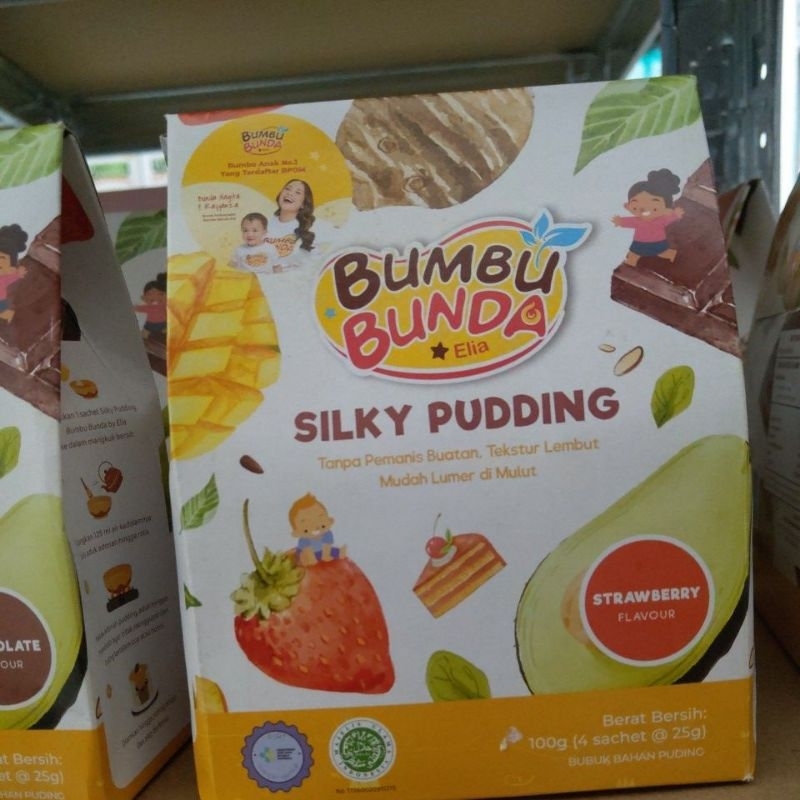 

Bumbu Bunda Elia Silky Pudding Rasa Strawberry 100g