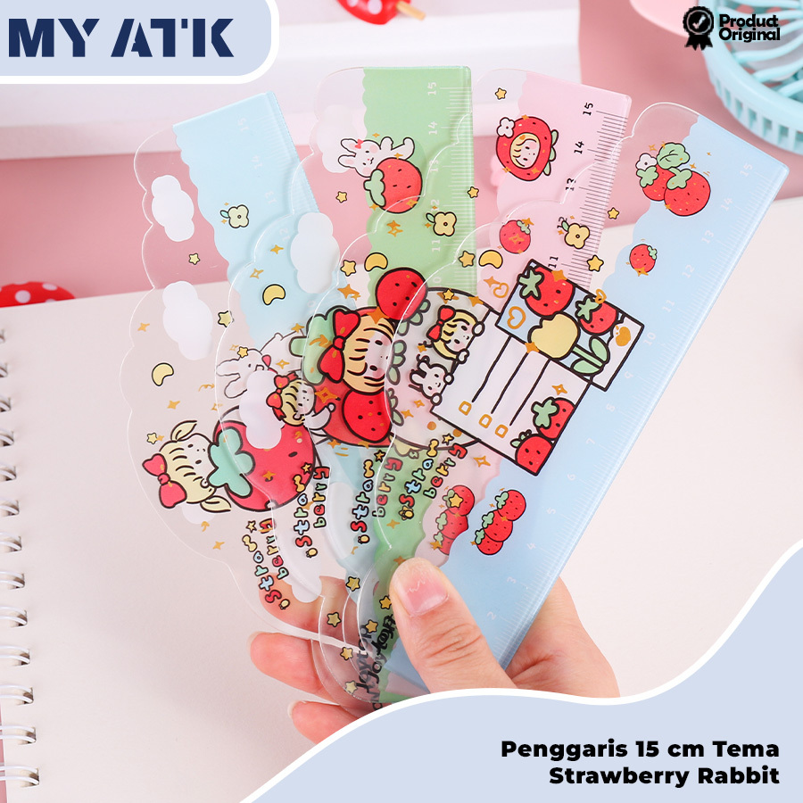 

Penggaris Plastik 15cm Stawberry Rabbit