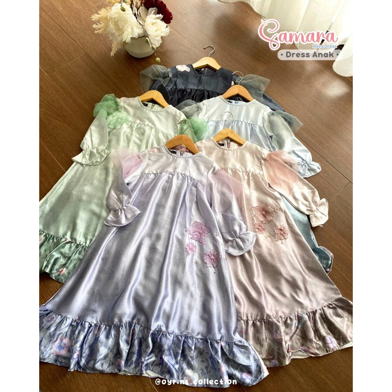 [PRE ORDER] SAMARA EID SERIES ORIGINAL BY OYRINS - Gamis Anak Couple Keluarga Gamis Cantik Motif Bun