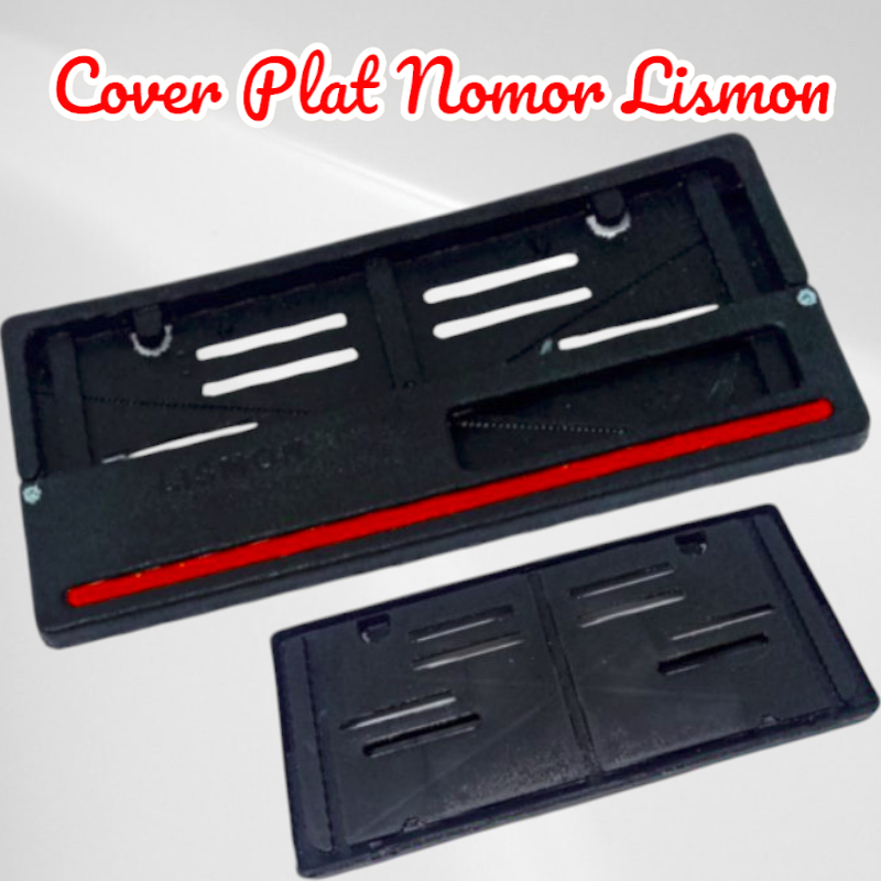 Cover Plat Nomor Lismon / Dudukan Plat Nomor / Bingkai Plat Nomor Universal , Motor = Honda , Yamaha