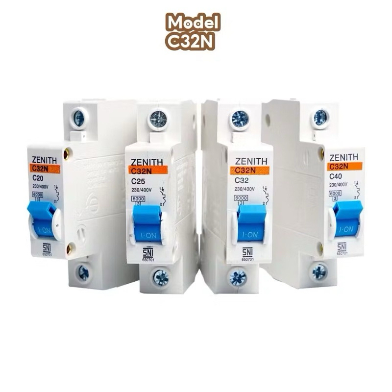 MCB LISTRIK ZENITH 1P 2A 4A 6A 10A SNI C32N