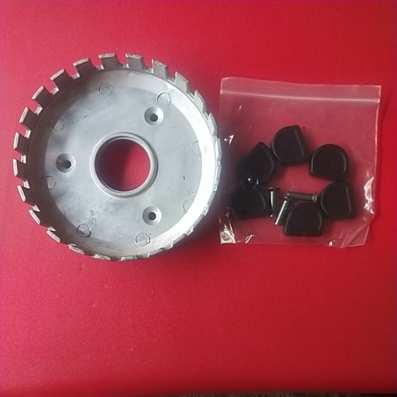 ALUMINIUM RUMAH MANGKOK KOPLING + KARET VEGA ZR 2011-2012