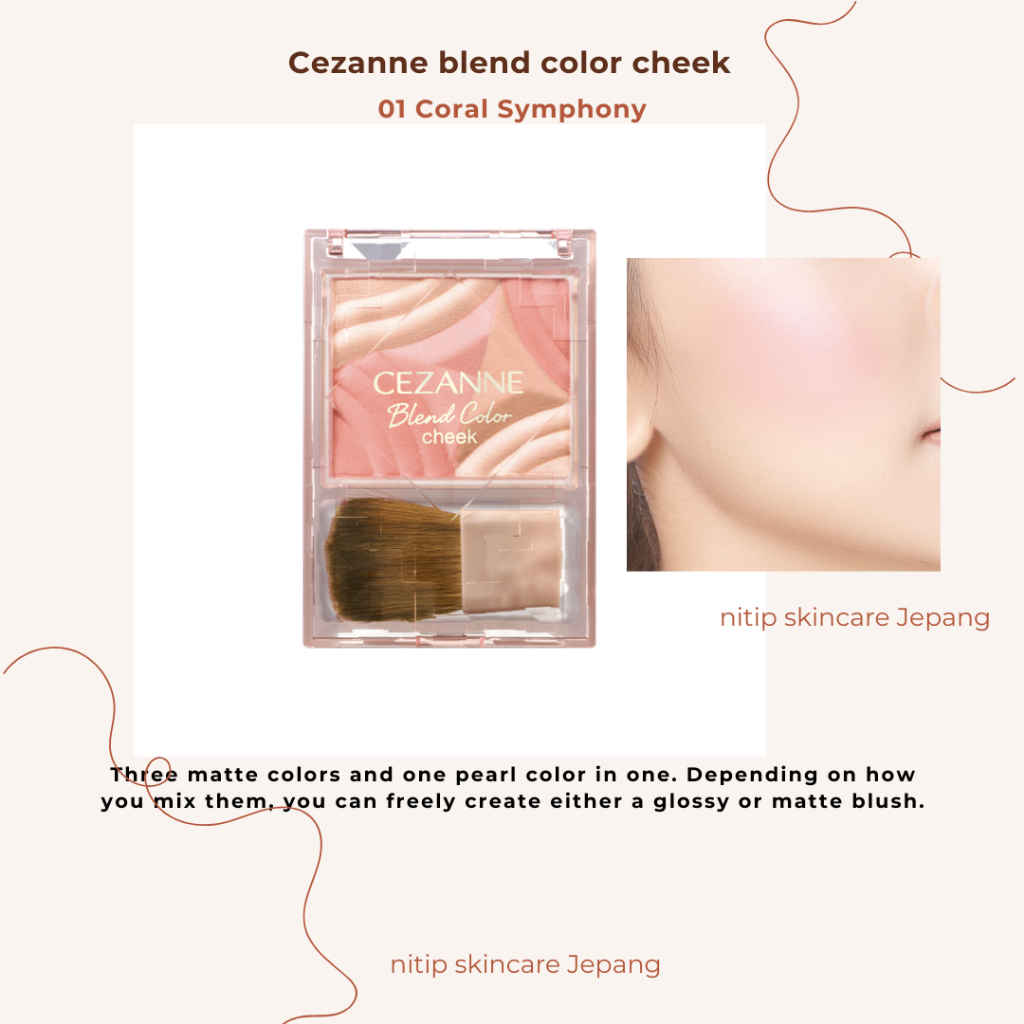 PO Jepang --  Cezanne blend color cheek original