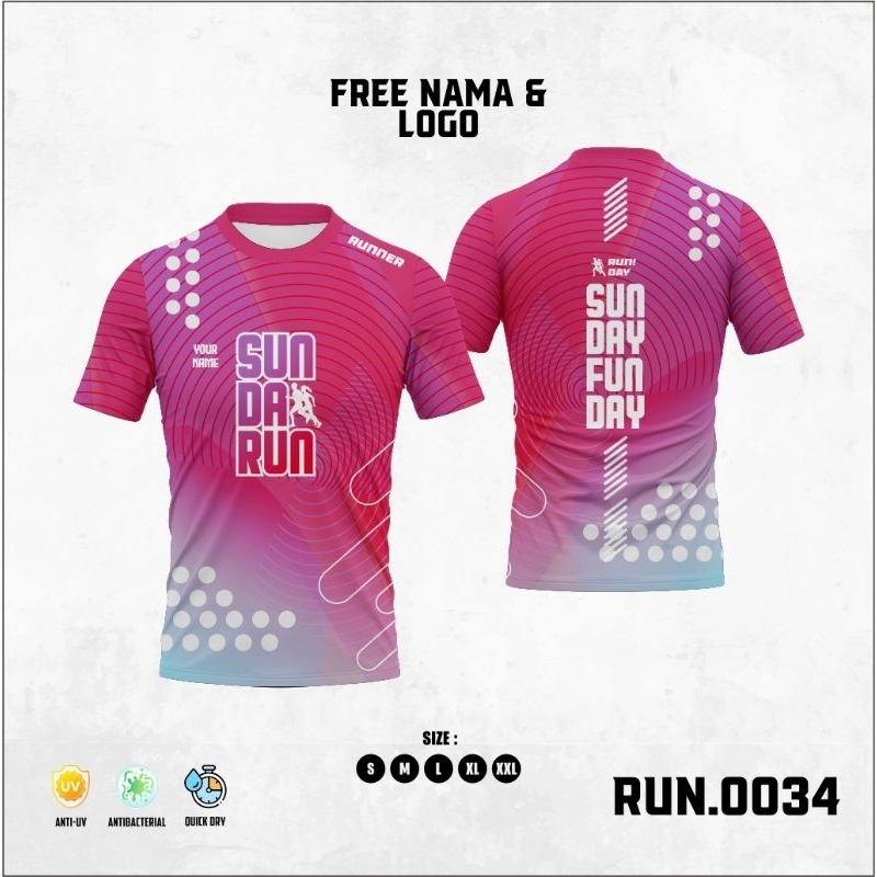 JERSEY FUN RUN CUSTOM || CUSTOM NAMA