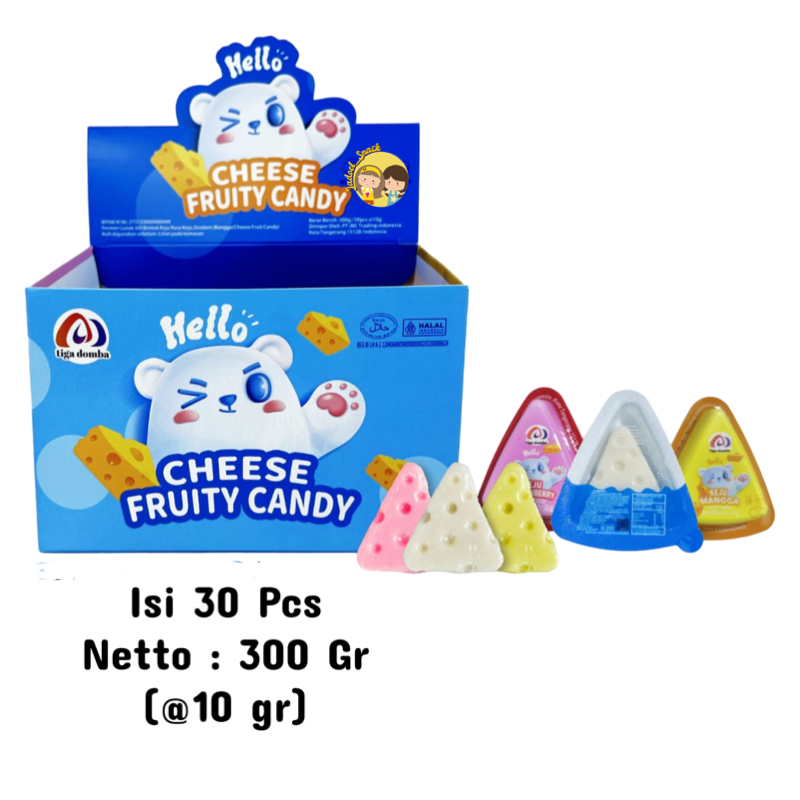 

GROSIR - Permen Cheese Jelly 30 X 10 Gr Rasa Keju Buah Jeli - CHEESE CANDY by Jadoel_Snack