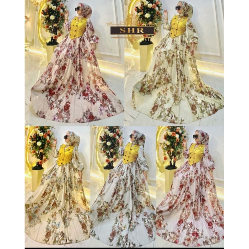 Gamis rompi set hijab New by SHR