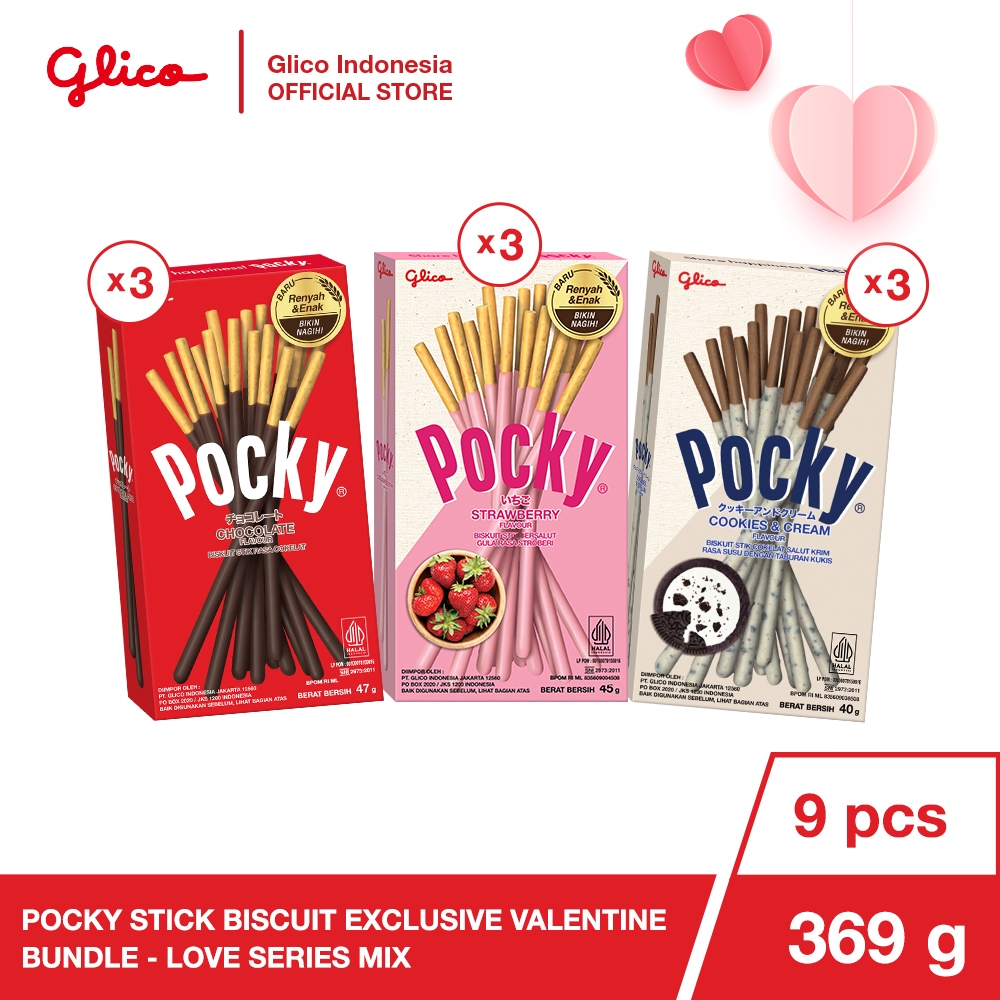 

[BUNDLING VIRAL] Pocky Stick Biscuit Exclusive Valentine Bundle - Love Series Mix