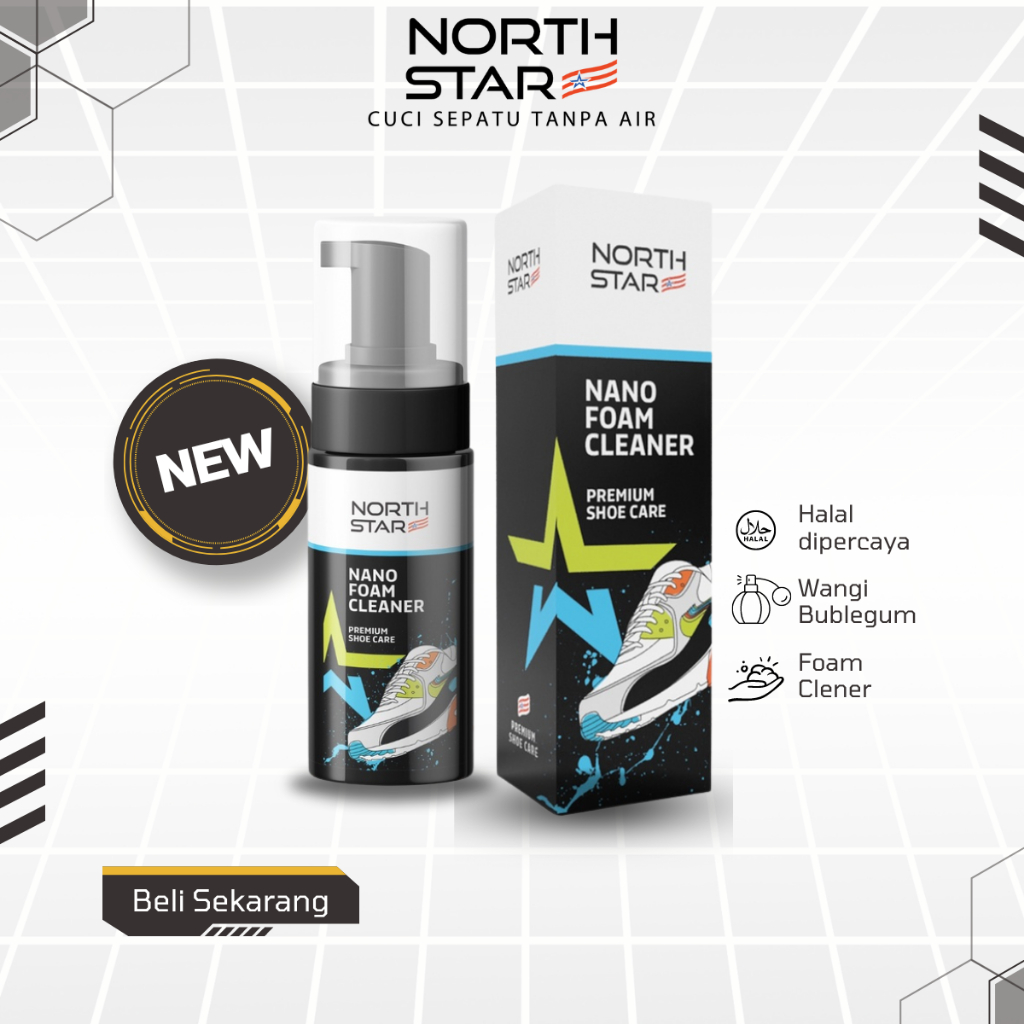 Pembersih Sepatu Tas Daily North Star Nano Foam Shoes Cleaner Sabun Cuci dan parfum Sepatu