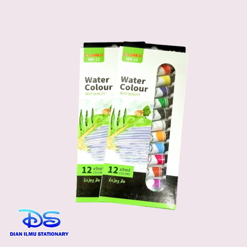 

cat air watercolor linko WR-12 12 warna