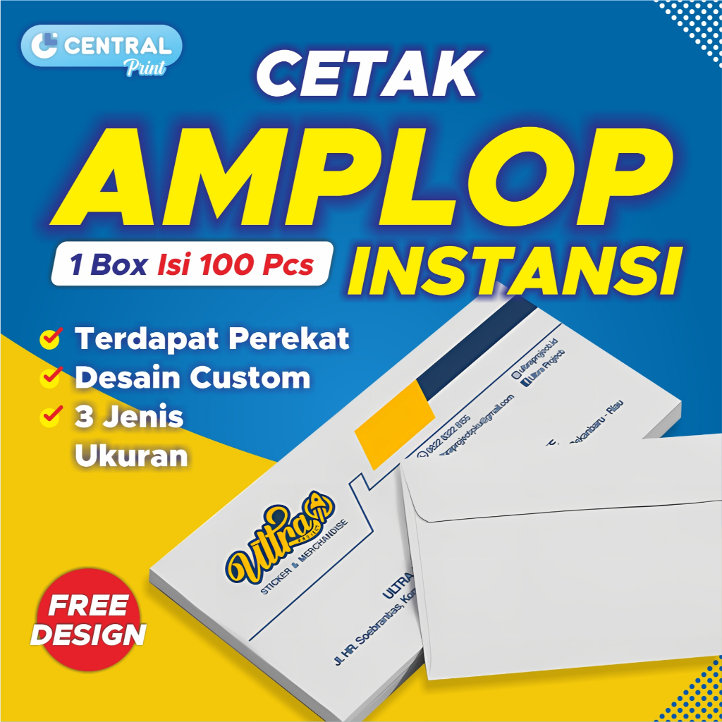 

Cetak Amplop Custom, Amplop Dinas, Amplop instansi, Amplop 90 & 104