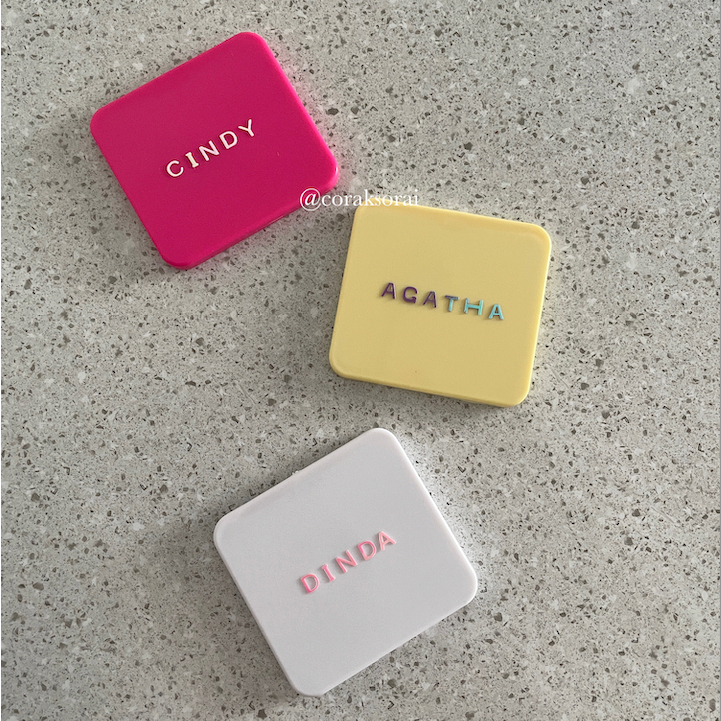 coraksorai - Cermin Lipat Mirror Custom Nama