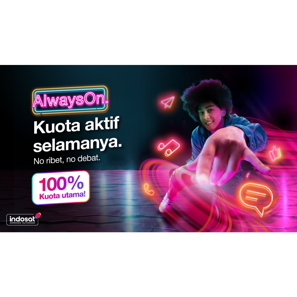 Kuota Tri 3 Always On AON TERMURAH DI SHOPEE
