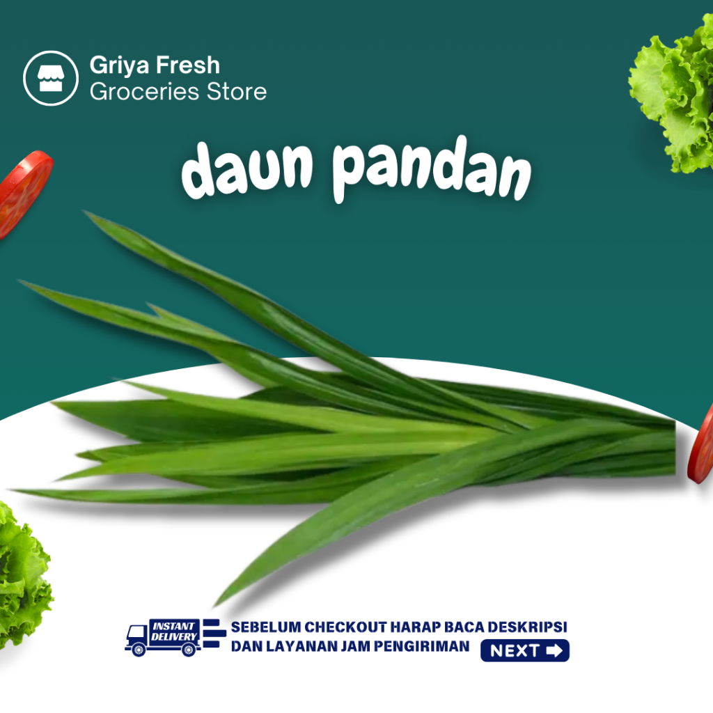 

Daun Pandan Fresh 1 Ikat - Kirim Instant