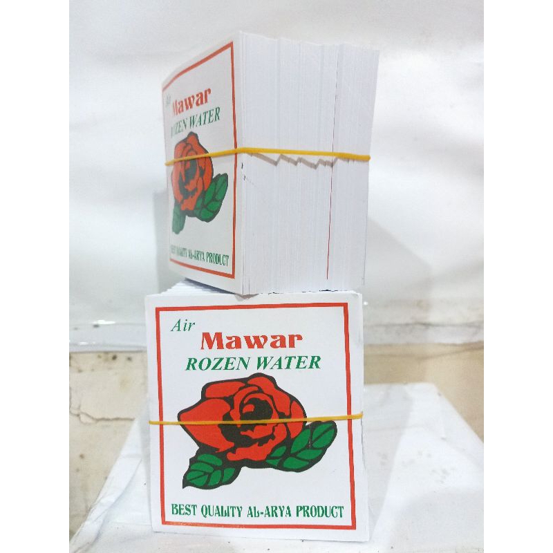 

1000 lembar kertas/stiker air mawar