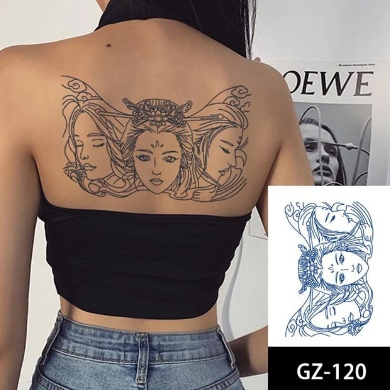 COD| TATTO TEMPORARY TAHAN AIR SEMI PERMANEN GZ 120 TAHAN LAMA