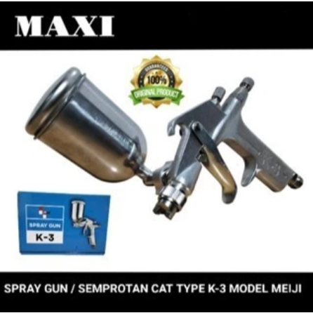 Maxi spray gun / semprotan cat type K-3 tabung 200ml model meiji