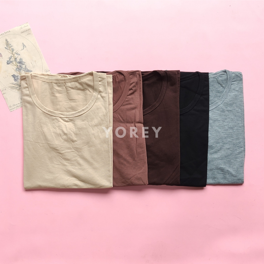 Manset Lengan Pendek Manset Baju Dalaman Kaos Wanita Pendek Inner Lengan Pendek Kaos Polos Wanita