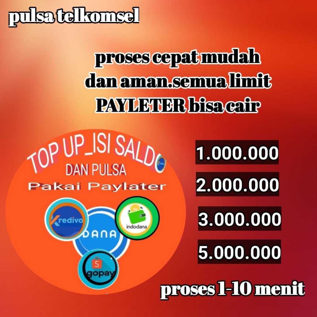 

On Top up dan isi size saldo all 24 jam bisa