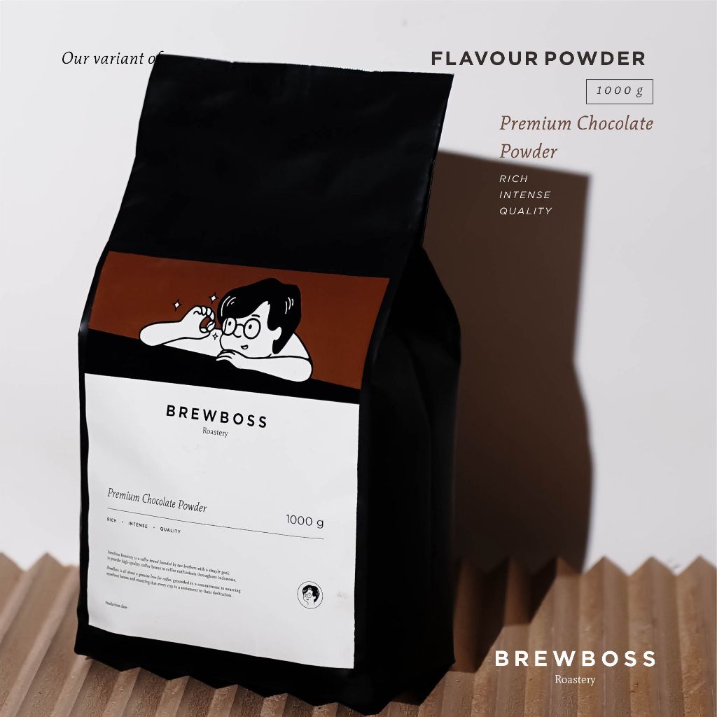 

Premium Chocolate| BrewBoss Flavor Powder | 1000g | Bubuk | Serbuk
