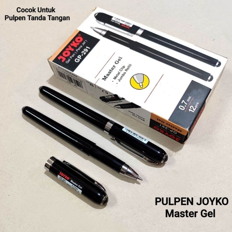 

1 Pcs Pulpen Joyko MASTER Gel Hitam / PULPEN TANDA TANGAN