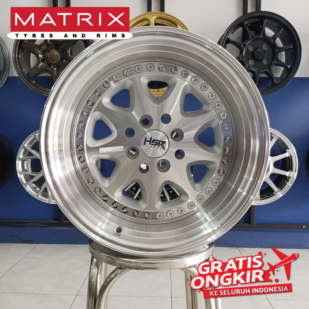 VELG MOBIL RING 16X8/9 HOLE 8X100-114,3 VELG RACING HSR TYPE  BAVARIA