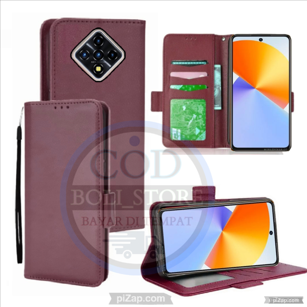 CASE HP INFINIX ZERO 8 FLIP CASE PREMIUM-FLIP WALLET KULIT INFINIX ZERO 8 - CASING DOMPET SARUNG