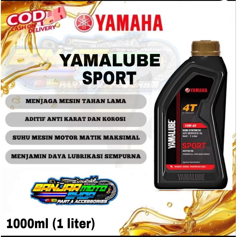 OLI MESIN SPORT YAMALUBE (1 Liter) / OLI MESIN YAMALUBE SPORT (1 Liter)