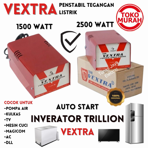 Auto Start Inverator Trillion VEXTRA 1500 Watt & 2500 Watt Inverator Anti Jeglek