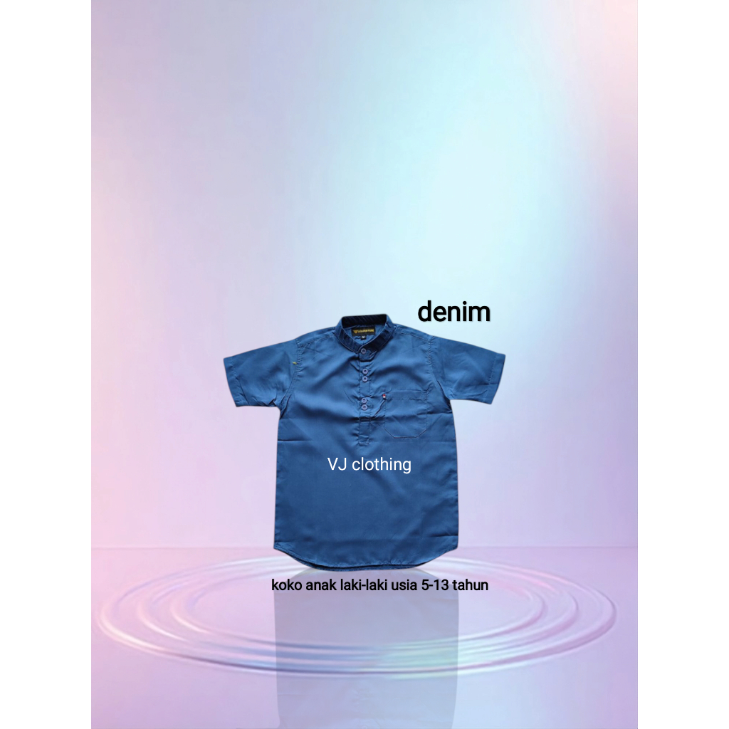 Baju Koko Kurta Anak Laki-Laki Umur 5-13 Tahun / Koko Kurta Anak Lengan Pendek