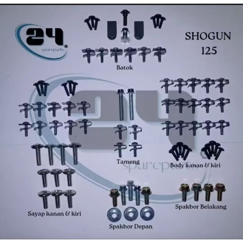 BAUT FULL SET FULL BODY MOTOR SHOGUN 125 BAUT FULL SET FULL BODY MOTOR SHOGUN 125