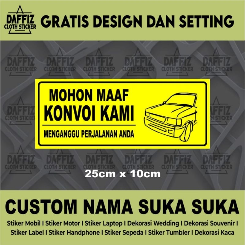 STIKER VINYL KONVOI PANTHER