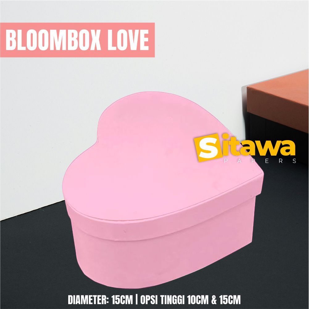 

Love Box Bloombox Kotak Bentuk Hati Kemasan Hadiah Kasih Sayang
