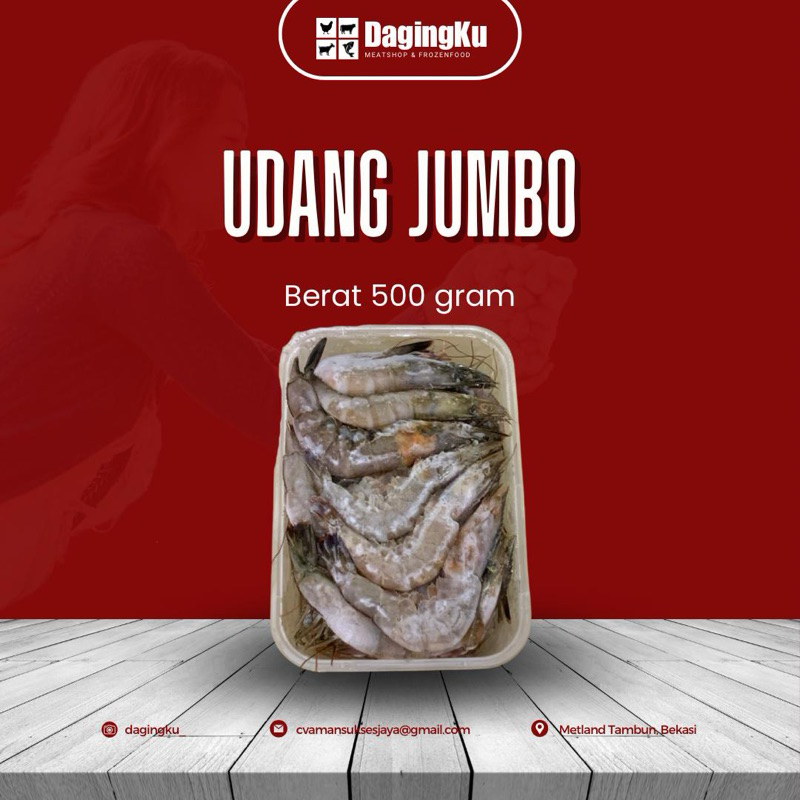 

Udang Jumbo/Segar/ Frozen Food/Ukuran 500gr