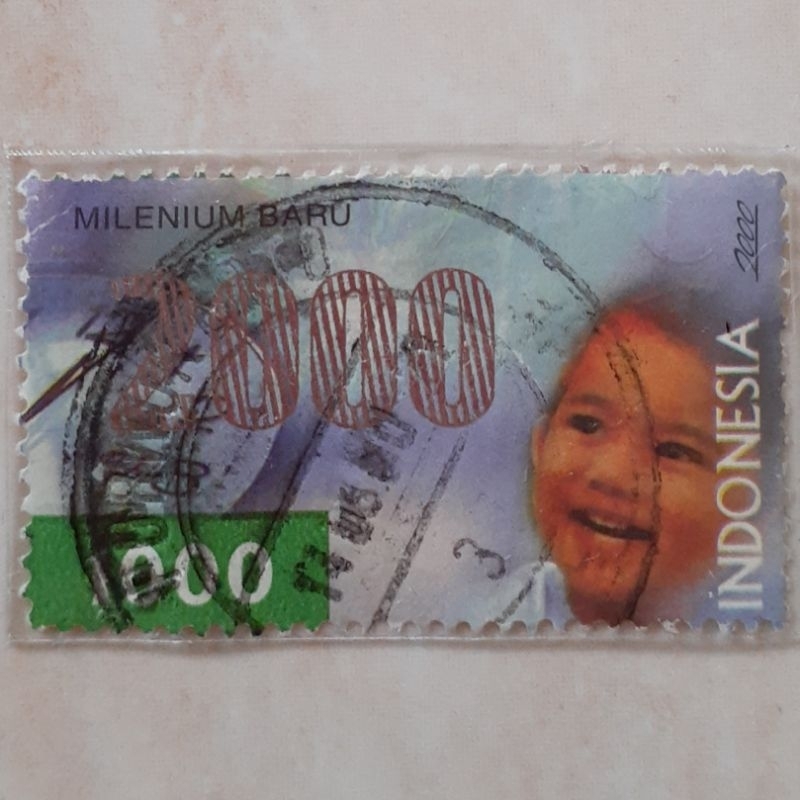 

Perangko Indonesia Menyambut Millenium Baru (1812 Rp 500) Tahun 2000