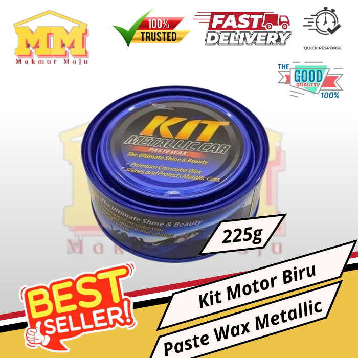 Kit Mobil Biru Paste Wax Metalic 225 gram