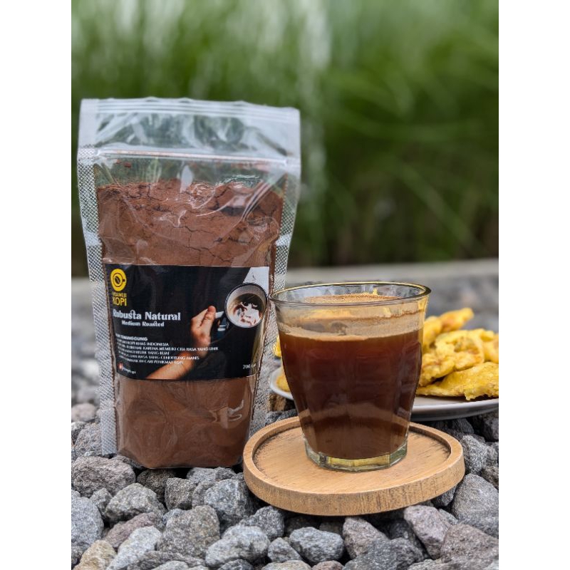 

kopi robusta natural 200 gram,dibuat dengan 100% biji kopi pilihan tanpa campuran.kopi asli temanggung