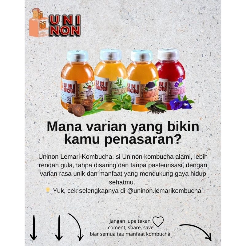 

Uninon Lemari Kombucha 100 ML